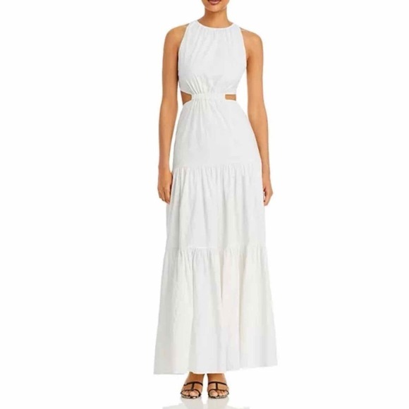 Significant Other Poppy Cut Out Maxi Dress Size US 6 Ivory - Picture 8 of 8